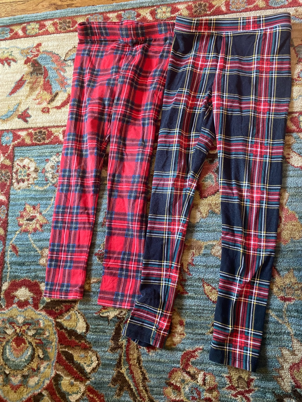 Crewcut girls Plaid holiday Leggings - size 6-7 & 8